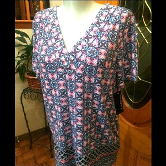 Kim Rogers women's multi colored top size S. - Picture 1 of 6